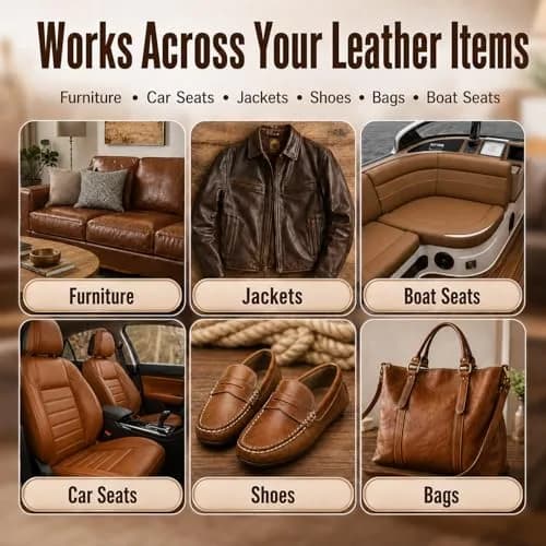 ARCSSAI ARCSSAL Brown Leather Repair Kit | Restores Furniture, Sofas, Jackets, Car Seats & Purses thumbnail 8