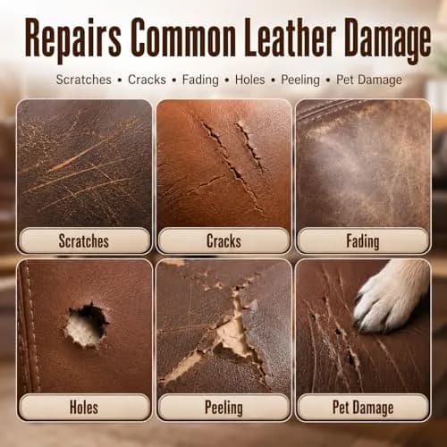 ARCSSAI ARCSSAL Brown Leather Repair Kit | Restores Furniture, Sofas, Jackets, Car Seats & Purses thumbnail 2