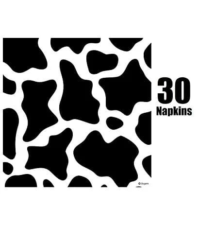 Oojami Cow Print Party Supplies Pack for 30 Guests | 120 Pcs Dinner Plates, Dessert Plates, Cups, Napkins thumbnail 5