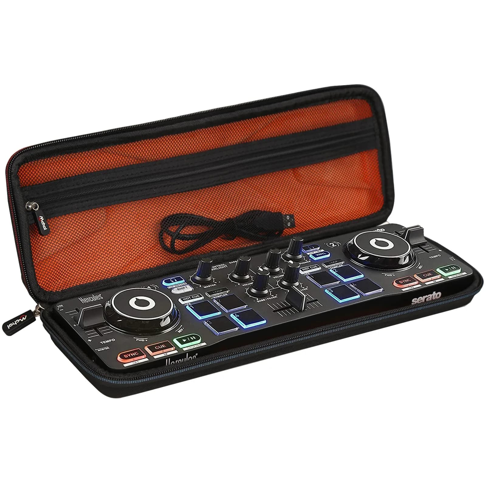 Mchoi Hard Portable Case for Hercules DJControl Starlight | Shockproof & Waterproof 11.8 x 7.5 x 1.6 inches