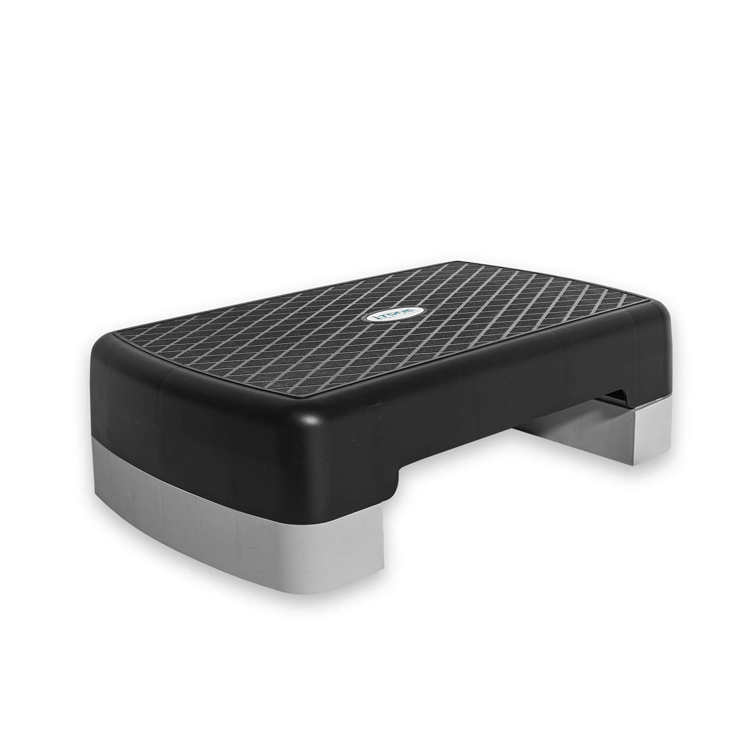 Tone Fitness Exercise Step Platform | Adjustable Non-Slip Aerobic Step, Black/Gray, 4 & 6 Inch Heights