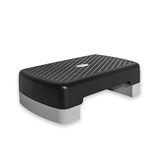 Tone Fitness Exercise Step Platform | Adjustable Non-Slip Aerobic Step, Black/Gray, 4 & 6 Inch Heights thumbnail 1