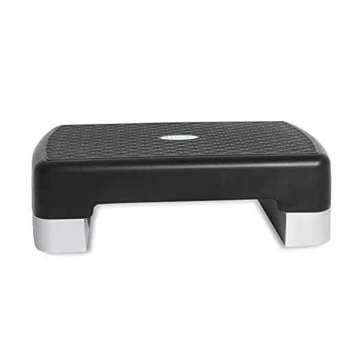 Tone Fitness Exercise Step Platform | Adjustable Non-Slip Aerobic Step, Black/Gray, 4 & 6 Inch Heights thumbnail 2