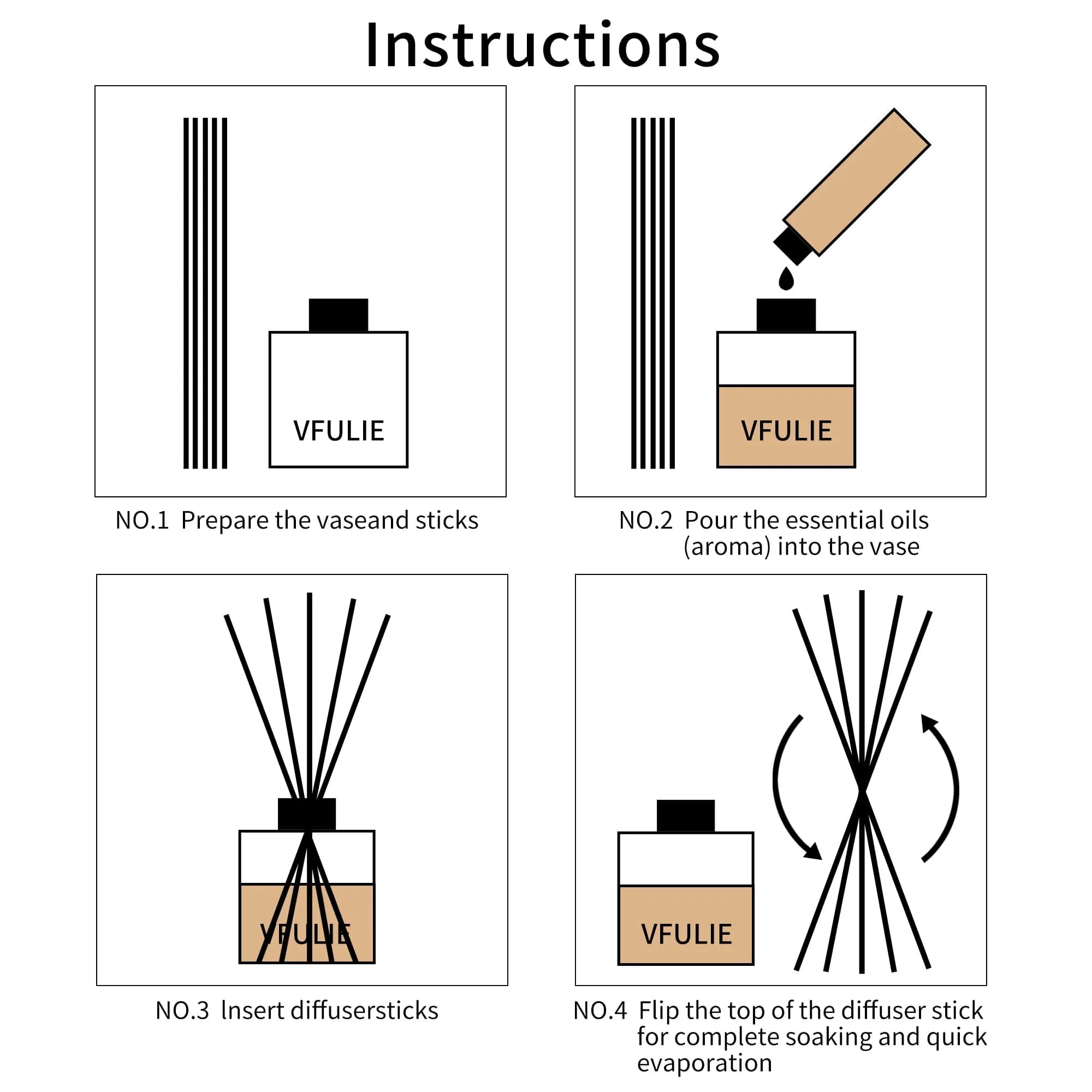 VFULIE Black Reed Diffuser Sticks 100 Count | 10 Inch Natural Rattan for Home Fragrance - view 8