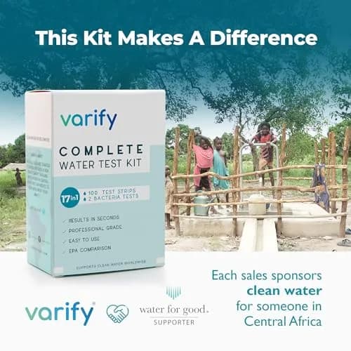VARIFY 17-in-1 Complete Drinking Water Test Kit with 100 Strips & 2 Bacteria Tests | Professional Grade Analysis for Lead, Chlorine, pH, Hardness & More thumbnail 7