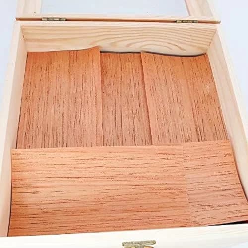 Woho Spanish Cedar Sheets for Humidor 6.25" x 3" x 0.02" (12-Count Pack) | Enhance Cigar Flavor & Aroma thumbnail 1