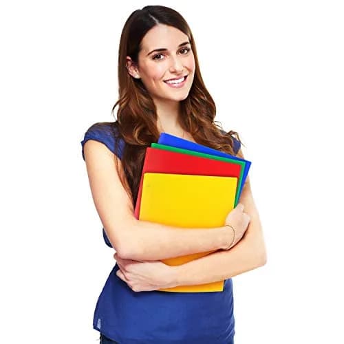 Dunwell Plastic 2-Pocket Folders with 3 Prongs Assorted 24 Pack | Durable, Water-Resistant, School & Office Use thumbnail 7