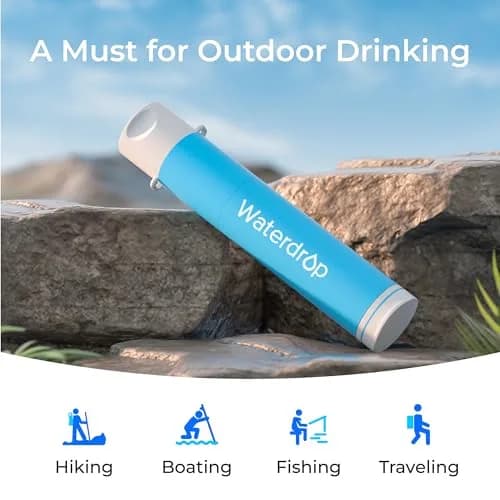 Waterdrop Portable Water Filter Straw, 1400 Gallons (5300 Liters) Capacity | Survival Water Purifier for Camping, Hiking, Travel thumbnail 8