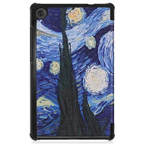 Ratesell Lightweight Smart Trifold Stand Case Cover for Lenovo Tab M8 TB-8505F / TB-8505X / Lenovo Tab M8 (2nd Gen) 2019 Release | Star Night thumbnail 7