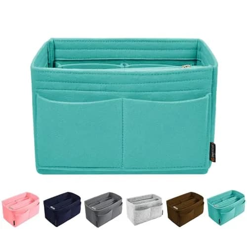 OMYSTYLE Cyan Large Felt Organizer Insert | 18.3cm x 12.9cm x 17.5cm (Large) thumbnail 1