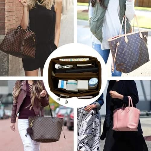 OMYSTYLE Dark Brown X-Large Felt Organizer Insert | 13 Pockets, 200g thumbnail 5