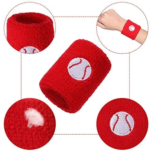 Gejoy 24 Pieces Sports Wristbands for Kids | Colorful Sweatbands for Kids & Sports Fans thumbnail 5