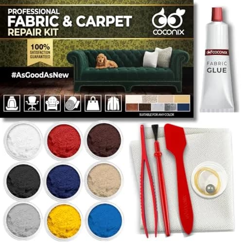 COCONIX Carpet & Fabric Repair Kit for Upholstery, Car Seats, Burns & Holes | Professional Quality Fixes for Tears & Stains thumbnail 1