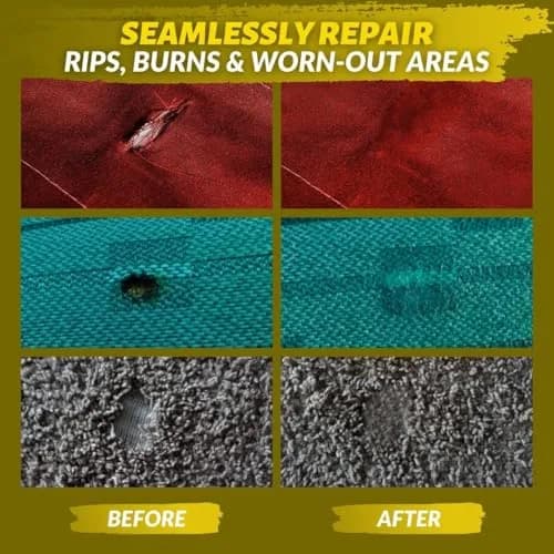 COCONIX Carpet & Fabric Repair Kit for Upholstery, Car Seats, Burns & Holes | Professional Quality Fixes for Tears & Stains thumbnail 3