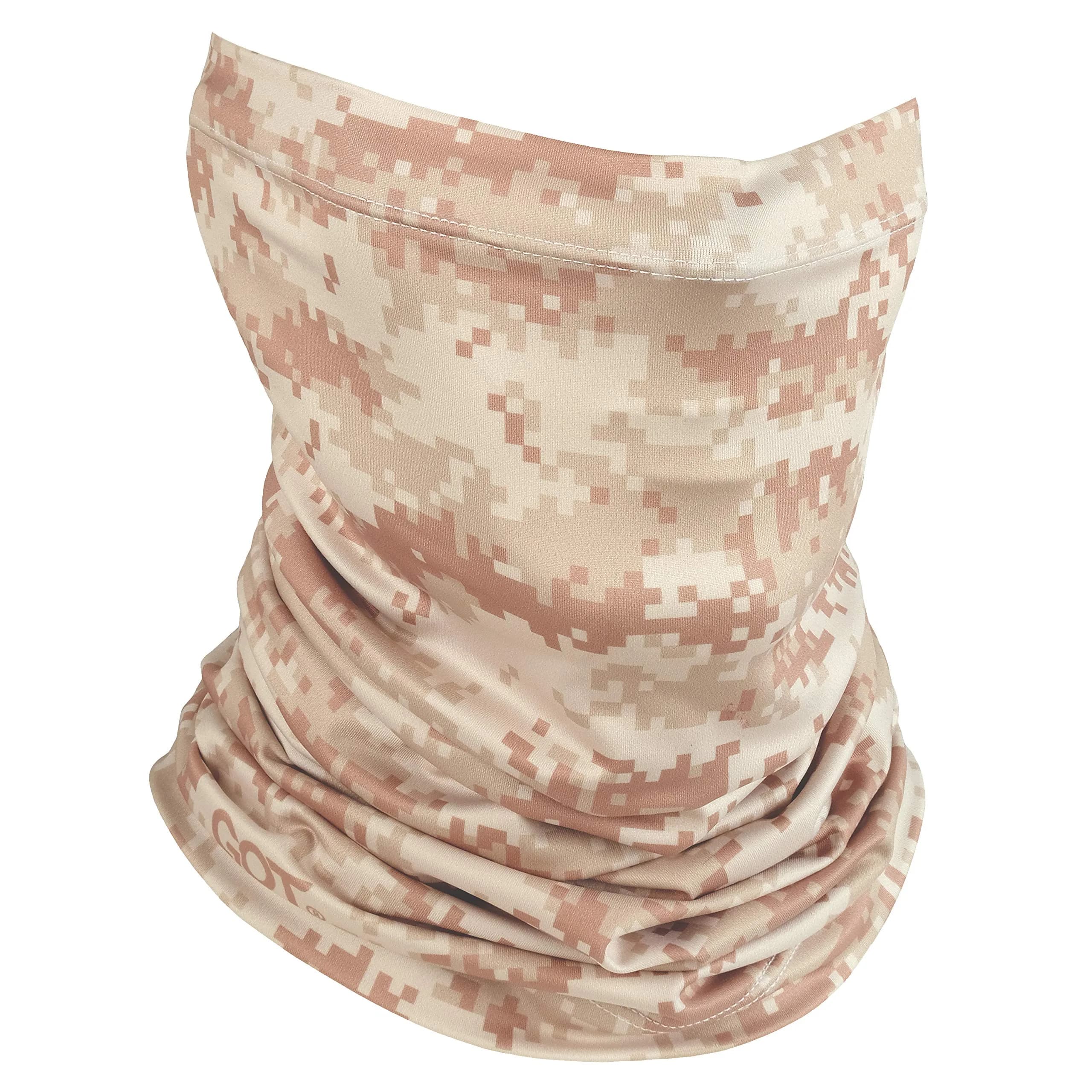 GOT Sports UPF 50+ Fishing Neck Gaiter - UV Face Mask Sun Protection (Digi Sand Camo) | Breathable, Lightweight, UV Shield