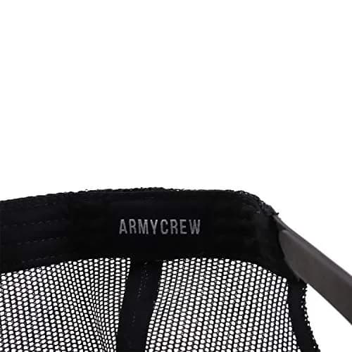 Armycrew Oversize XXL Low Profile Two Tone Mesh Back Trucker Baseball Cap - Charcoal Black - 2XL thumbnail 4