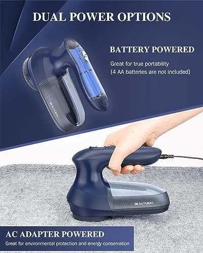 BEAUTURAL Fabric Shaver Home-Edition Ultramarine | Powerful Lint Remover for Clothes & Furniture thumbnail 3