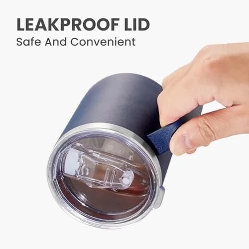 MEWAY 12oz Coffee Mug With Handle | Double Wall Vacuum Insulated Travel Tumbler for Hot & Cold Drinks thumbnail 5