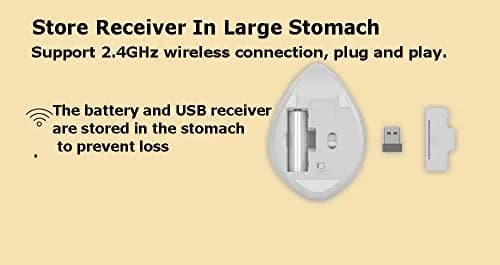 SHARE SUNSHINE 2.4GHz Wireless Hamster Mouse 1200DPI | Cute, No Noise, Portable, for PC & Mac (Yellow) thumbnail 9