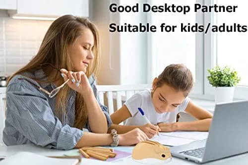 SHARE SUNSHINE 2.4GHz Wireless Hamster Mouse 1200DPI | Cute, No Noise, Portable, for PC & Mac (Yellow) thumbnail 3