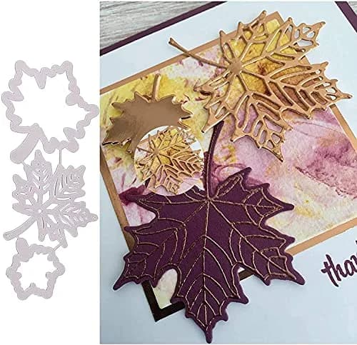 DIY Scrapbooking Artist Maple Leaf Metal Die Cuts 1 Set | High-Quality Embossing Tool for Creative Crafts thumbnail 1