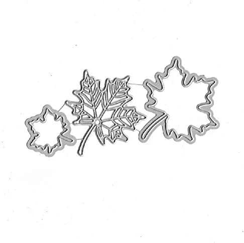 DIY Scrapbooking Artist Maple Leaf Metal Die Cuts 1 Set | High-Quality Embossing Tool for Creative Crafts thumbnail 4