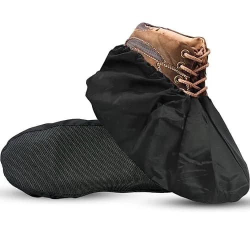 Blue Shoe Guys Reusable Waterproof Shoe Covers 4 Pack | Durable, Washable, Non-Slip for Men & Women (up to size 12) thumbnail 1