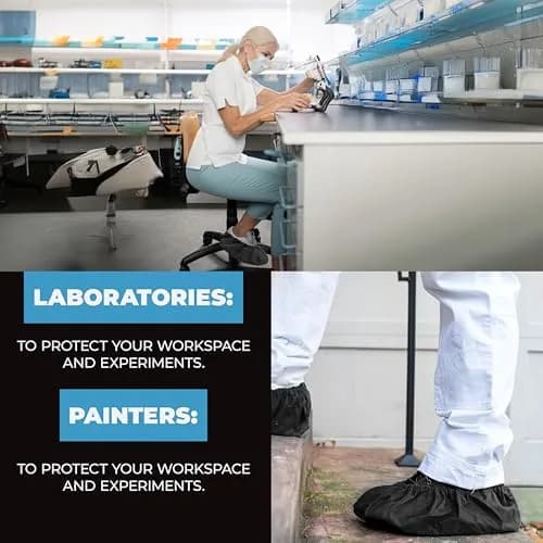 Blue Shoe Guys Reusable Waterproof Shoe Covers 4 Pack | Durable, Washable, Non-Slip for Men & Women (up to size 12) thumbnail 7