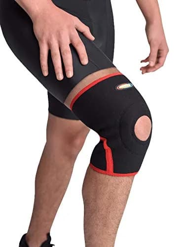 MAXAR Airprene Bio-Magnetic Knee Sleeve Compression Brace for Men & Women, Open Patella, Terry Cotton Lining, 8 Magnets | Support & Pain Relief thumbnail 1