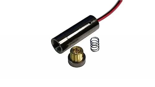 Qiaoba 405nm Violet Purple Diode Module with Brass Housing | Focusable Dot Laser thumbnail 2