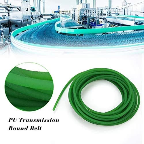 Beduan Green PU Round Belt 6mm OD (0.236 in) x 5m (16.4 ft) | High-Performance Urethane Drive Transmission thumbnail 3
