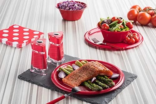 MITBAK Red Acrylic Salt and Pepper Shakers (2 Piece Set, 118ml/4oz) | Consistent Seasoning Dispensers for Kitchen & Dining thumbnail 5