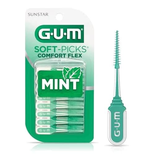 GUM Soft-Picks Comfort Flex Mint Interdental Picks 80 Count | Dentist Recommended for Oral Care thumbnail 1
