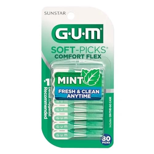 GUM Soft-Picks Comfort Flex Mint Interdental Picks 80 Count | Dentist Recommended for Oral Care thumbnail 8