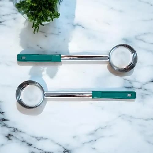 Habanerofire 4 oz (118 ml) Solid Stainless Steel Portion Control Ladle Spoodle - Pack of 2 | Commercial Grade for Soups & Sauces thumbnail 9