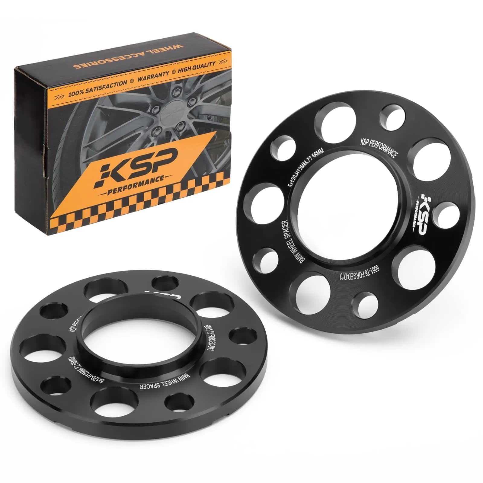 KSP 5X120mm Wheel Spacers 12.7mm Hubcentric Forged Aluminum for BMW 318i 328i 525i 7 Series | Improve Fit & Stance