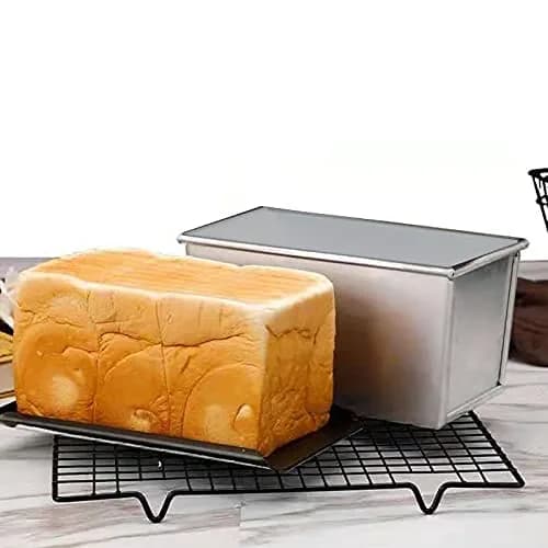 TA BEST Aluminum Steel Pullman Loaf Pan with Lid 10x3.93x4.4in Non-Stick Commercial Grade thumbnail 1