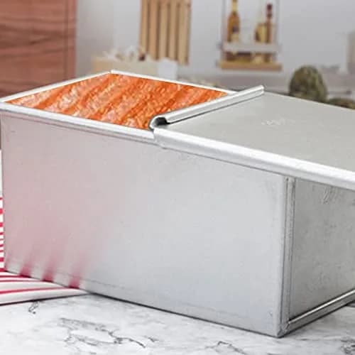 TA BEST Aluminum Steel Pullman Loaf Pan with Lid 10x3.93x4.4in Non-Stick Commercial Grade thumbnail 6
