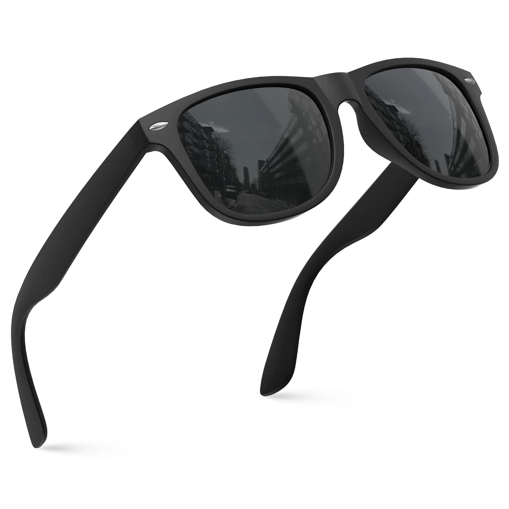 KALIYADI Polarized Sunglasses for Men and Women Matte Finish UV Blocking 52mm (145mm) | True Color HD Lenses