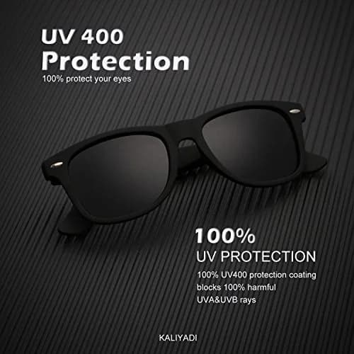 KALIYADI Polarized Sunglasses for Men and Women Matte Finish UV Blocking 52mm (145mm) | True Color HD Lenses thumbnail 3