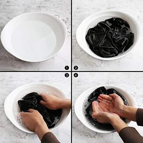 sent hair XL Satin Hair Bonnet for Women, Double-Layer Elastic Night Sleeping Cap with Tie Band for Braids/Curly/Long Hair - Black | Extra Large, Satin, Sleep Cap thumbnail 3