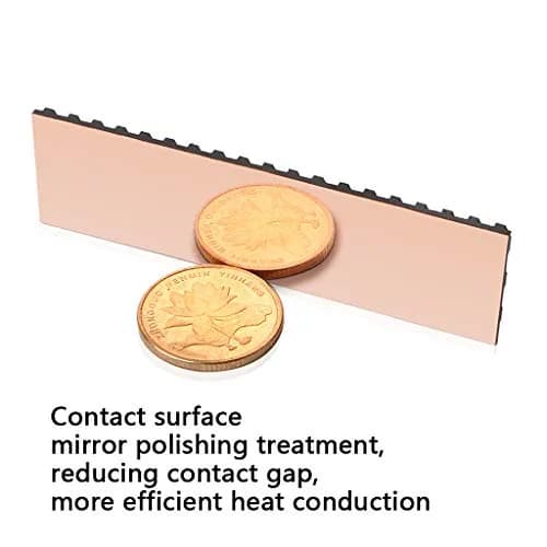 icepc M.2 Heatsink for PS5 NVME 2280 SSD 70x20x4mm | Graphene Copper Cooler for Laptop PC thumbnail 4