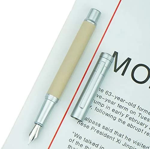 erofa Silver Birch Forest Fountain Pen Bent Nib 13.8cm (5.43in) | Smooth Ink Flow for Students & Professionals thumbnail 5