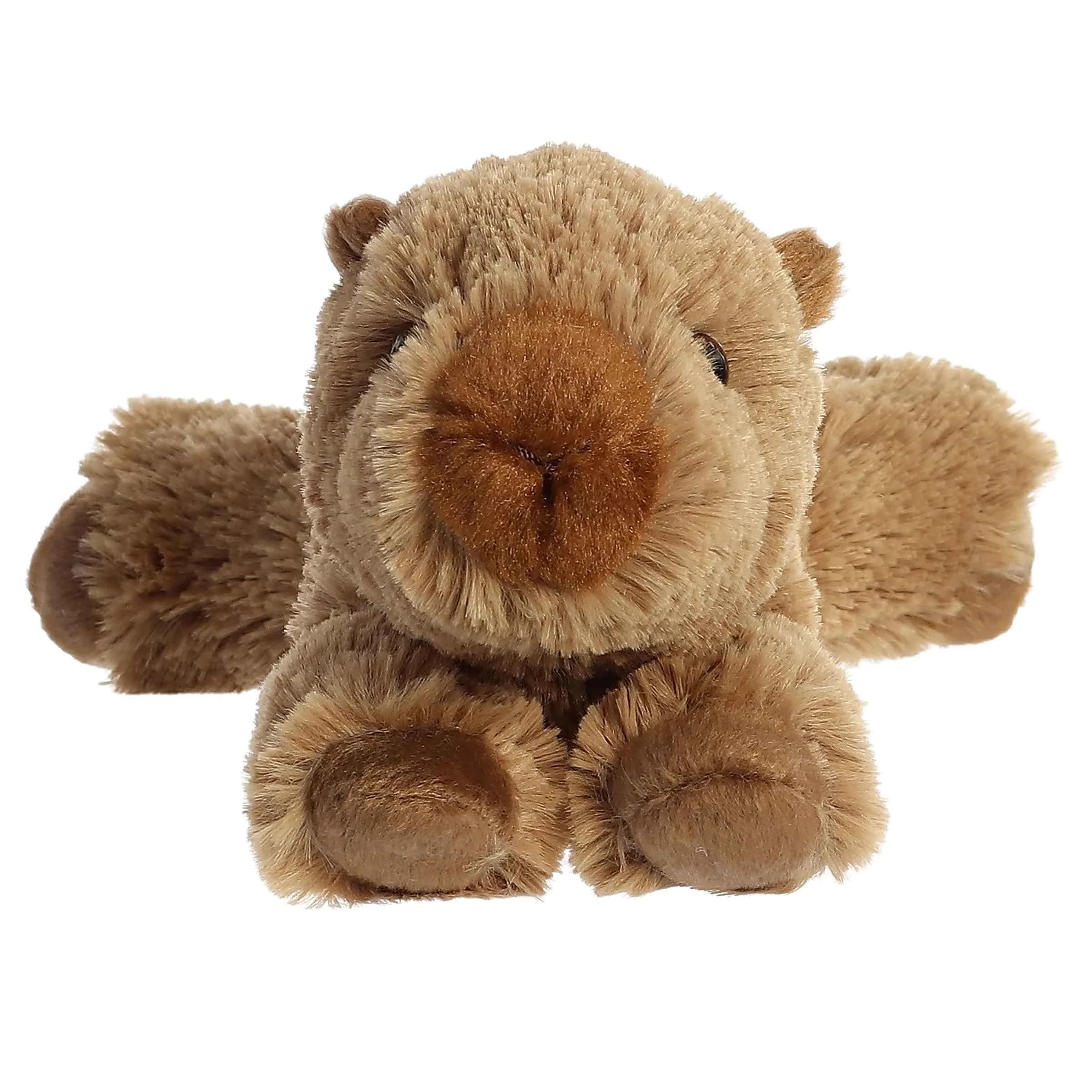 Aurora Mini Flopsie Charlie Capybara Plush Toy 23cm (9") | Soft, Huggable, Bean-Filled Animal for All Ages - view 2