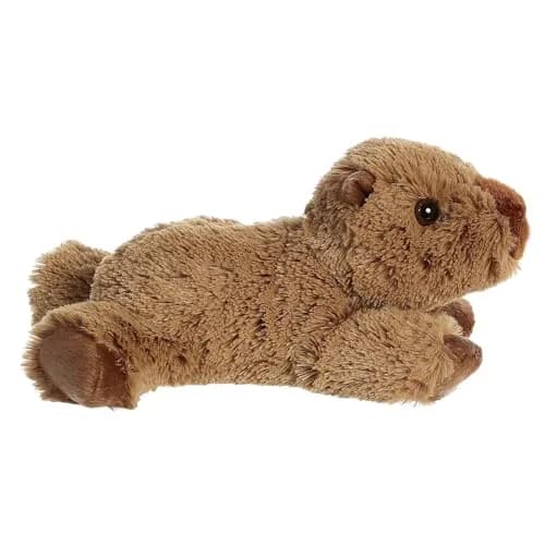 Aurora Mini Flopsie Charlie Capybara Plush Toy 23cm (9") | Soft, Huggable, Bean-Filled Animal for All Ages thumbnail 3
