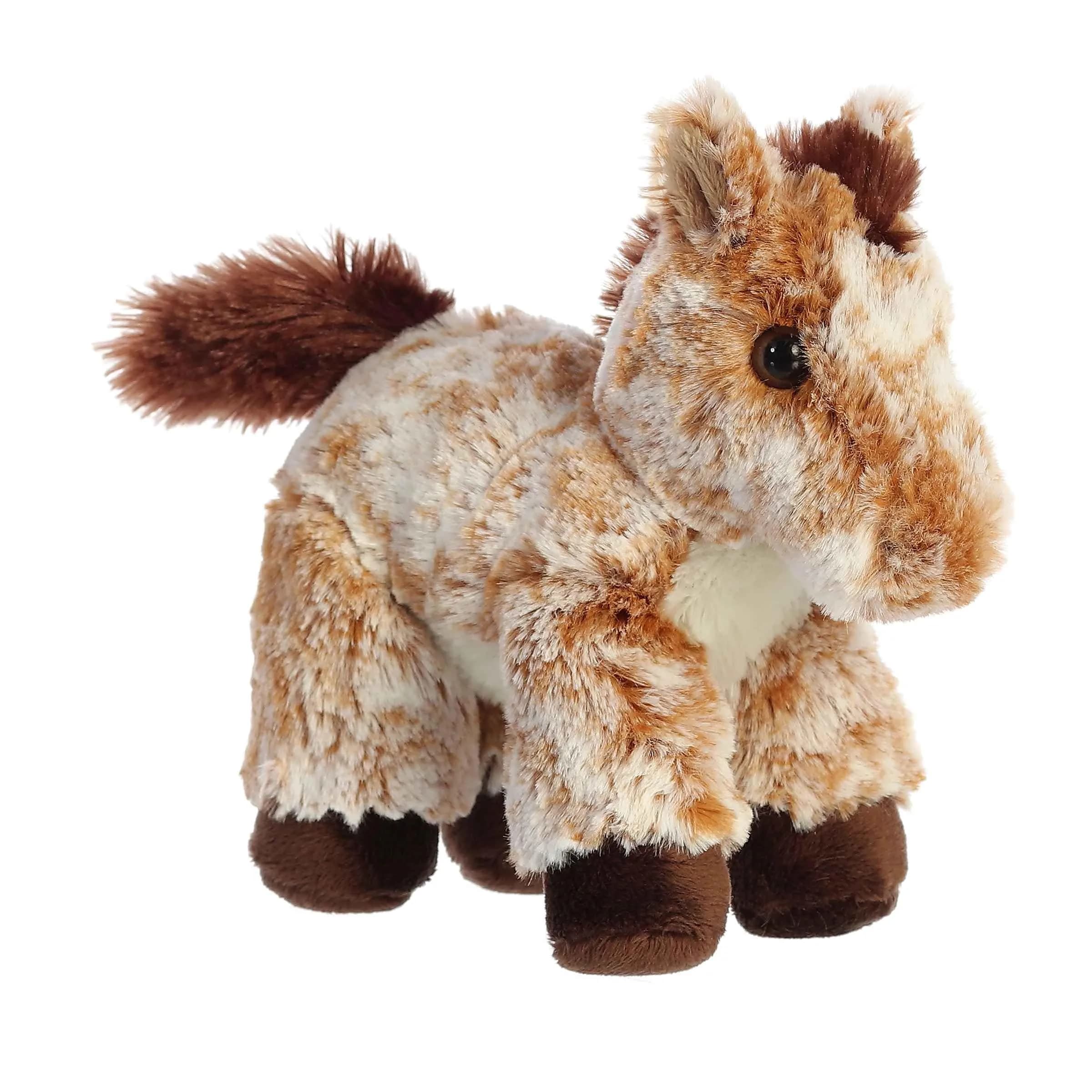 Aurora Adorable Mini Flopsie Mocha Horse Stuffed Animal 20.3cm (8 Inches) | Soft, Cute, and Lovable Plush Toy for All Ages - main product image