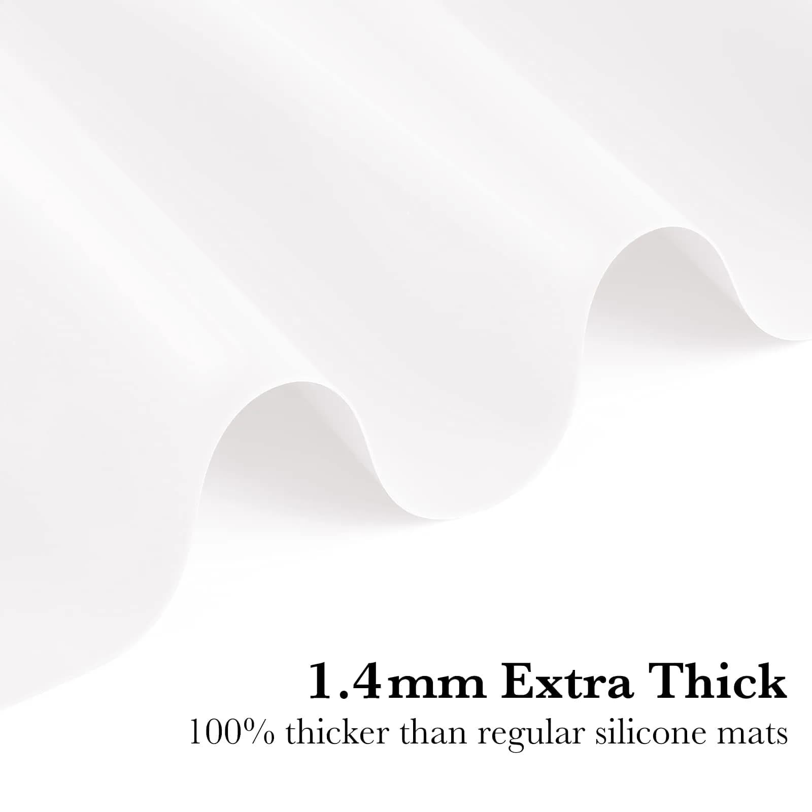 Gartful Oversize Translucent Silicone Mat 70cm x 50cm | Protects Surfaces from Crafts, Resin & Heat - view 3