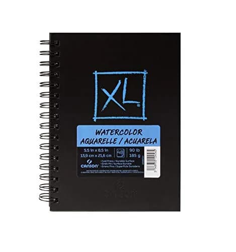 Canson XL Series Watercolor Paper Art Book 5.5x8.5 in | 90lb/185gsm, Acid-Free, French Craftsmanship thumbnail 1