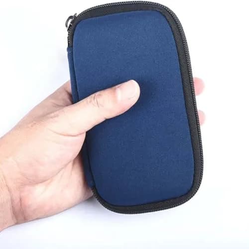 JBOS USB Flash Drive Holder Case with 10 Slots | Blue Neoprene Organizer thumbnail 5