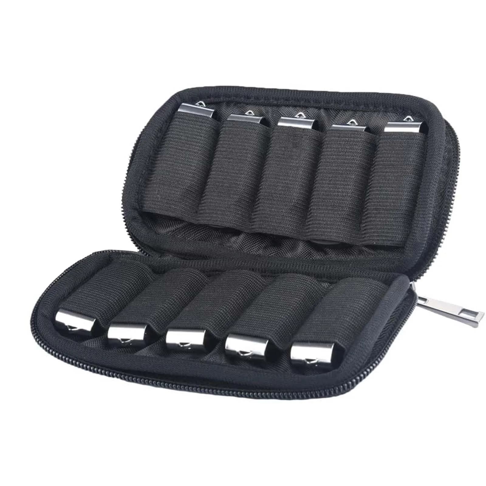 JBOS USB Flash Drive Holder Case with 10 Slots | Blue Neoprene Organizer - view 4